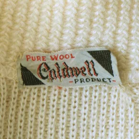 Vintage Caldwell unisex yellow wool cardigan - Picture 8 of 8